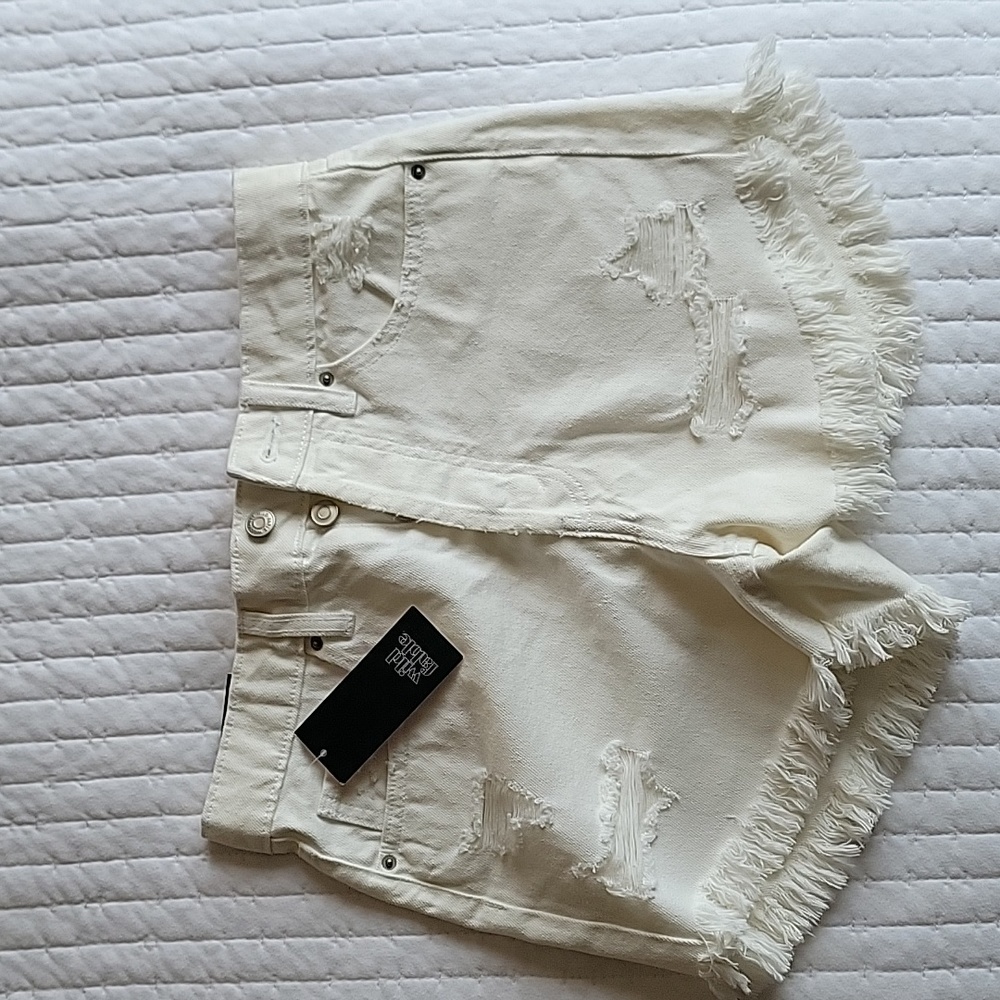 Target white cut off shorts